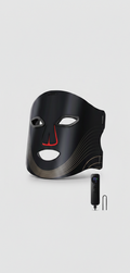 Red Light Therapy for Face, 4 Modes Led Face Mask Light Therapy with Remote, Portable Light Therapy Mask for Skin Care at Home, Travel (Black)