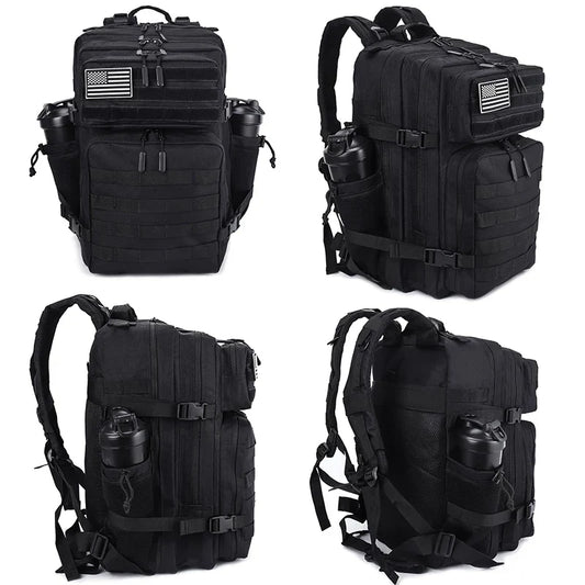 45L Tactical Backpack with Built-In Cooler Black