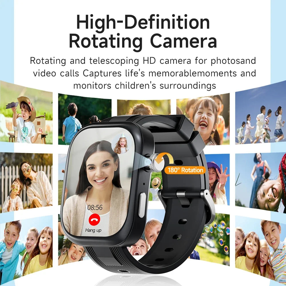 New 4G SIM Card Kids Smartwatch 1050Mah Battery GPS Student Smart Watch Phone 1GB+16GB Wifi Vedio Call Watches for Children 2026
